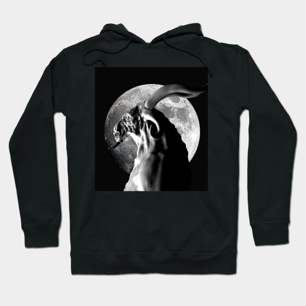 Moon Demon Hoodie by icarusismartdesigns